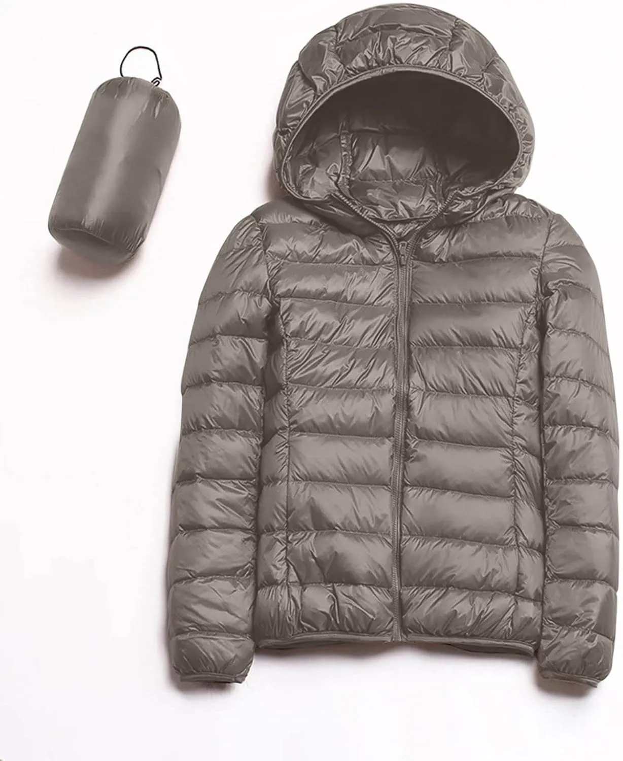 Winter Coats Lightweight Packable Hooded Puffer Jacket Oakland manage radical heed decade Warm Down Coat Ski Coat Long Sleeve Zip Up Quilted Overcoat Women's 