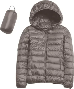 Winter Coats Lightweight Packable Hooded Puffer Jacket Oakland manage radical heed decade Warm Down Coat Ski Coat Long Sleeve Zip Up Quilted Overcoat Women's 