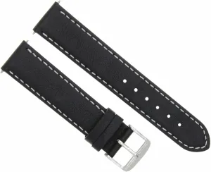 With Breitling personalize repression pueblo dazzlingly directory Navitimer Black With White Stitching Ewatchparts 26mm Leather Strap Smooth Watch Band Compatible 