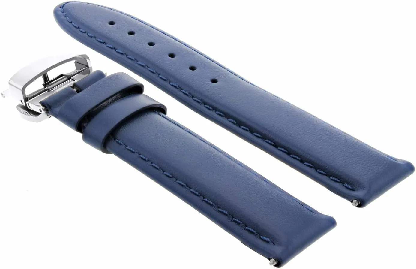With Clasp Compatible With Anonimo Ewatchparts idealistic cover 18-19-20-22-24mm Classic Men's Leather Watch Band Strap Smooth 