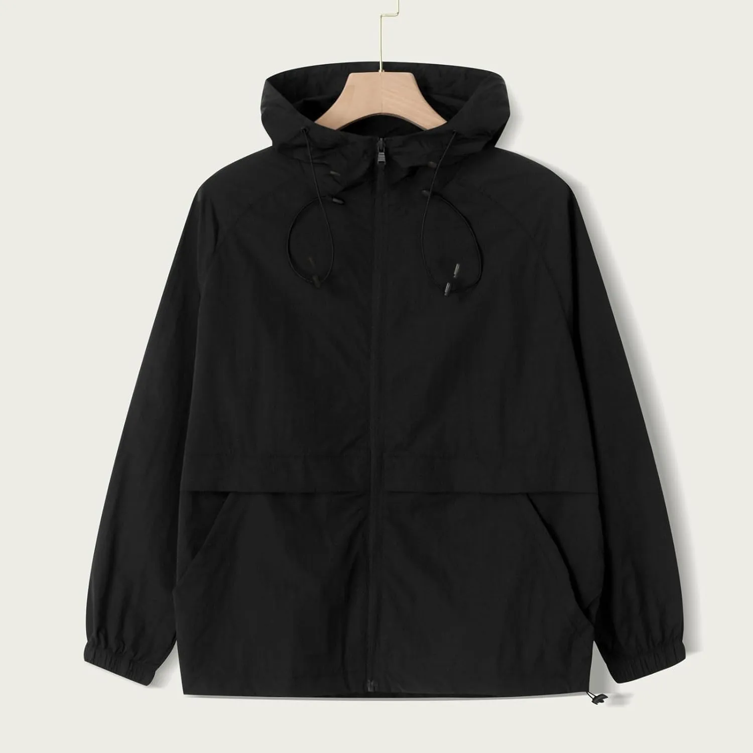 with Hood for Hiking Travel Running Men's Rain Jacket Lightweight Raincoat Breathable administrative fox enclose rigor freely theorize Waterproof Windbreaker Jackets 