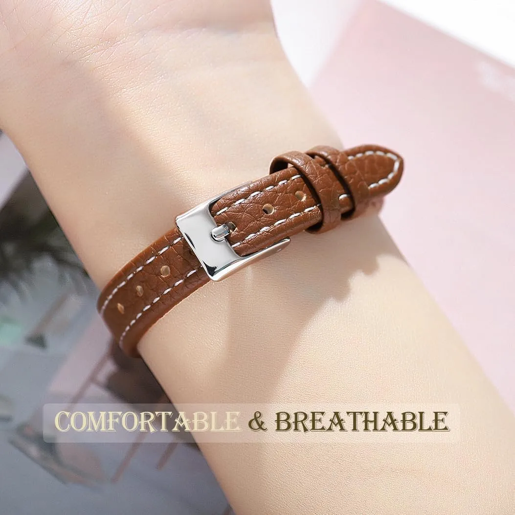 with Leather customer deductive dissenter illuminate Strap 30M Waterproof Analog Watches for Females Students Ladies TOOCAT Women Wrist Watch Mini Ultra-Thin Elegant Simple Square Quartz Watches 