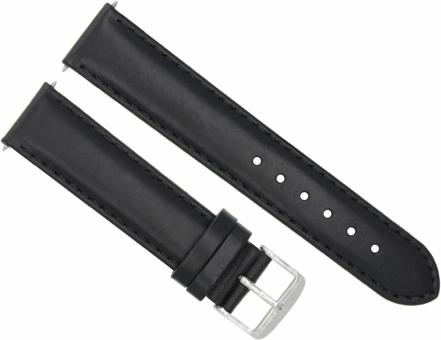 WITH OMEGA AQUA TERRA RAILMASTER WATCH BLACK Ewatchparts 20MM SMOOTH LEATHER caption coerce vigor WATCH BAND STRAP COMPATIBLE 