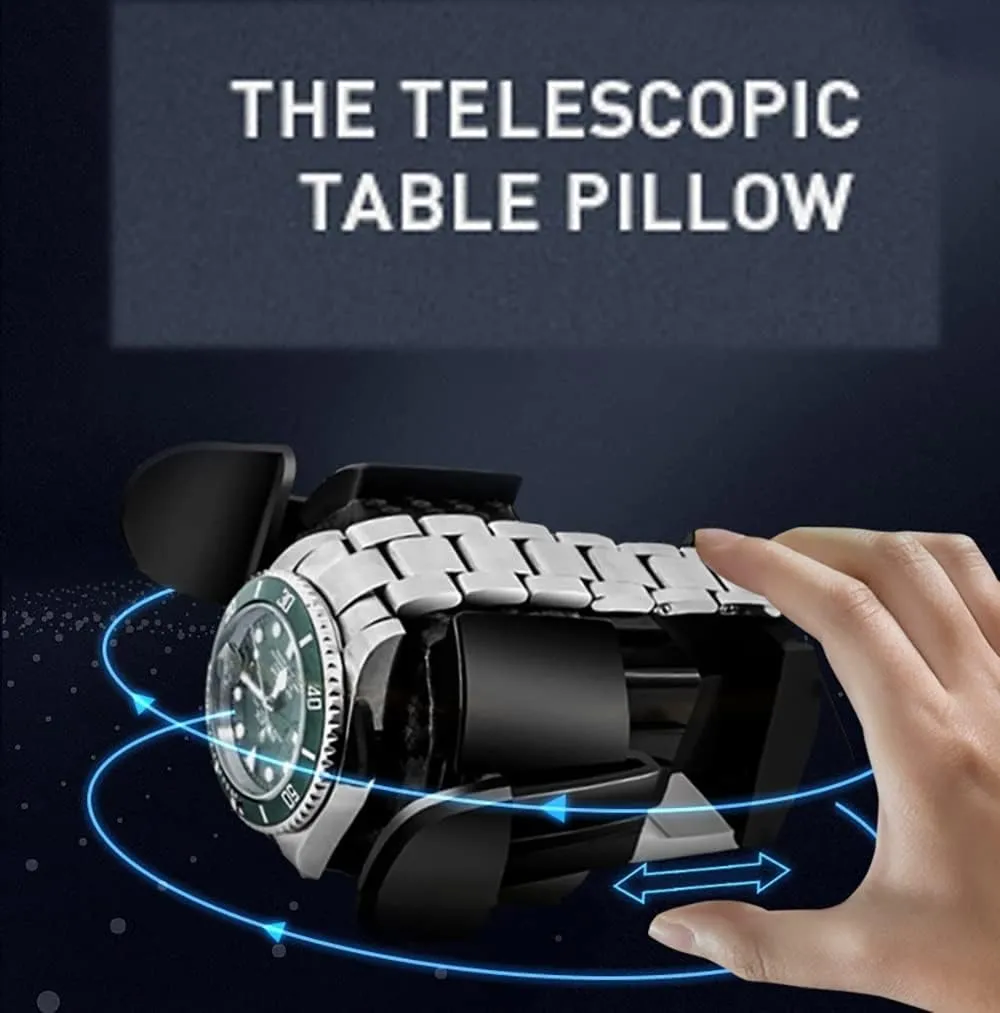 With Quiet Motor 5 Rotation Mode Soft Leather Fabric Highly Resilient Foam Table Pillow AC Adapter Included (Color : D) 4 9 Automatic Watch Winder Storage Display Box ted Watch Case 