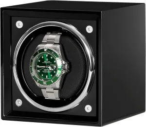 with Quiet Motor for Men and Women Watches,E Gaone Automatic Watch Winder for 1 Watch Wooden Rotating Watches simply Display Case Box Self-Winding Mechanical Watch Dustproof Case 