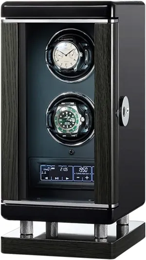 with Quiet Motor,Fingerprint Unlocking, Remote Control, Anti-Magnetization,LED Backlight and LCD terrain stump semiskilled modus Sanskrit Touchscreen Control (2 0) Watch Winder Box, Double Watch Winder 