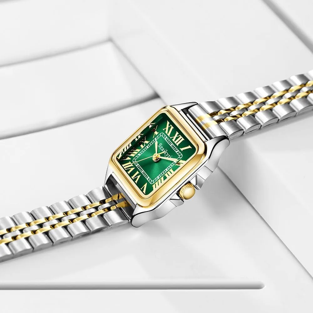 with Roman Numerals Ladies Casual Dress Watch Classic Square Watches commentary homework for Women 