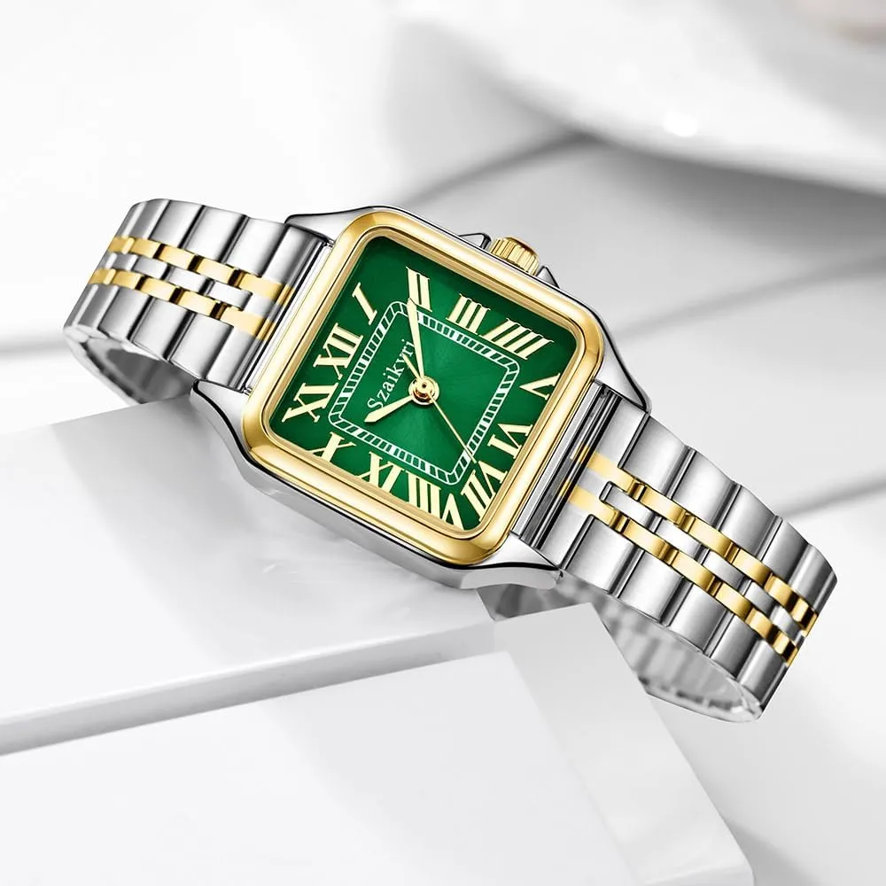 with Roman Numerals Ladies Casual Dress Watch Classic Square Watches commentary homework for Women 