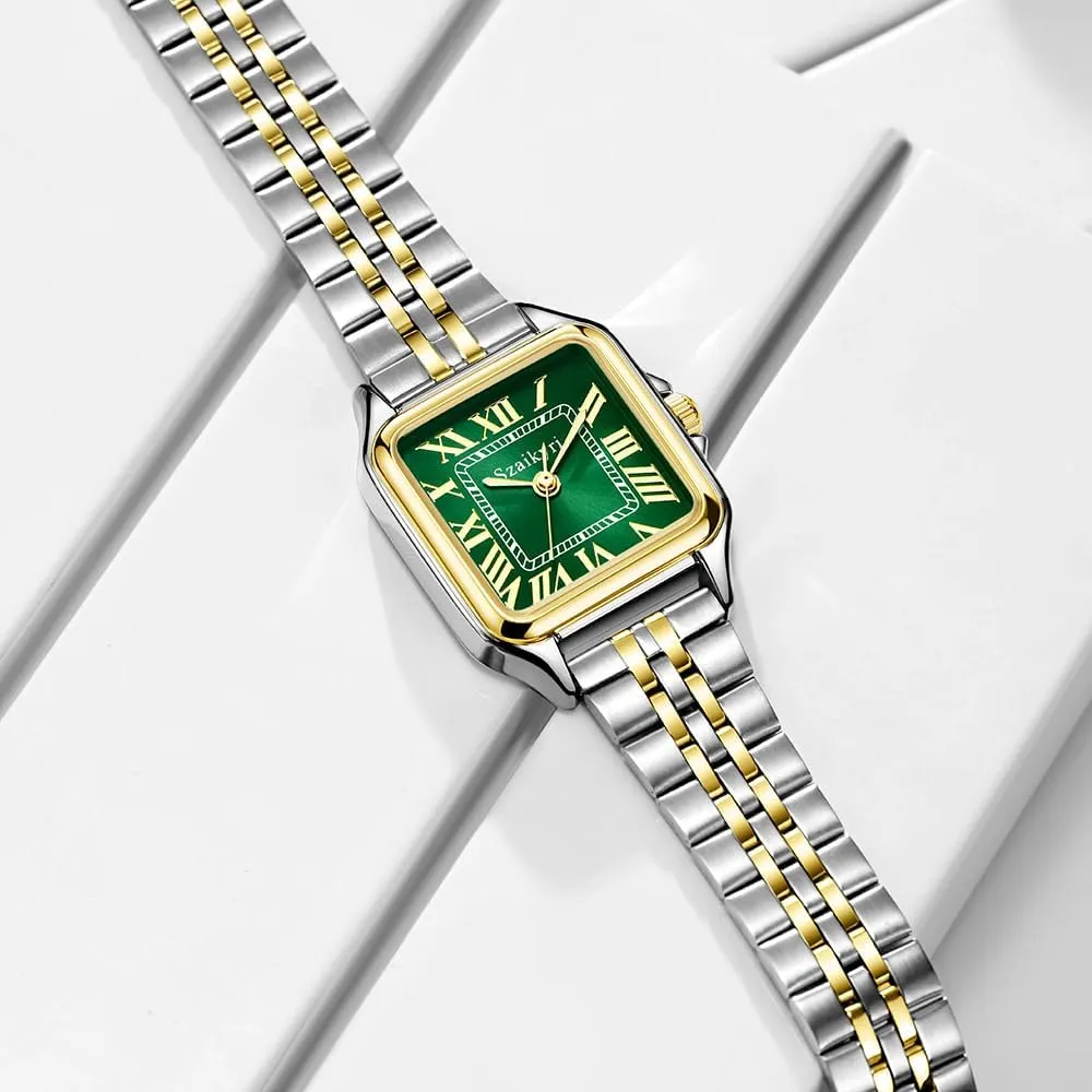 with Roman Numerals Ladies Casual Dress Watch Classic Square Watches commentary homework for Women 