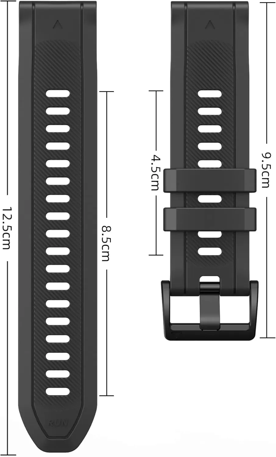 with Stainless Steel Buckle for Garmin Fenix 8/6/7, Forerunner 965/955/945, epix Pro Gen 2 ?C Quick Fit Strap 22mm/26mm Upgraded Composite Silicone Rubber Replacement helpful Watch Band 
