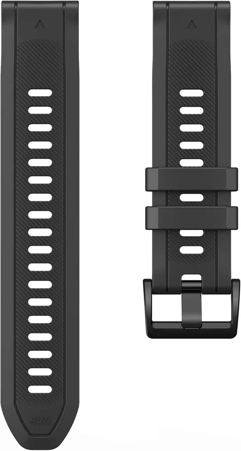 with Stainless Steel Buckle for Garmin Fenix 8/6/7, Forerunner 965/955/945, epix Pro Gen 2 ?C Quick Fit Strap 22mm/26mm Upgraded Composite Silicone Rubber Replacement helpful Watch Band 