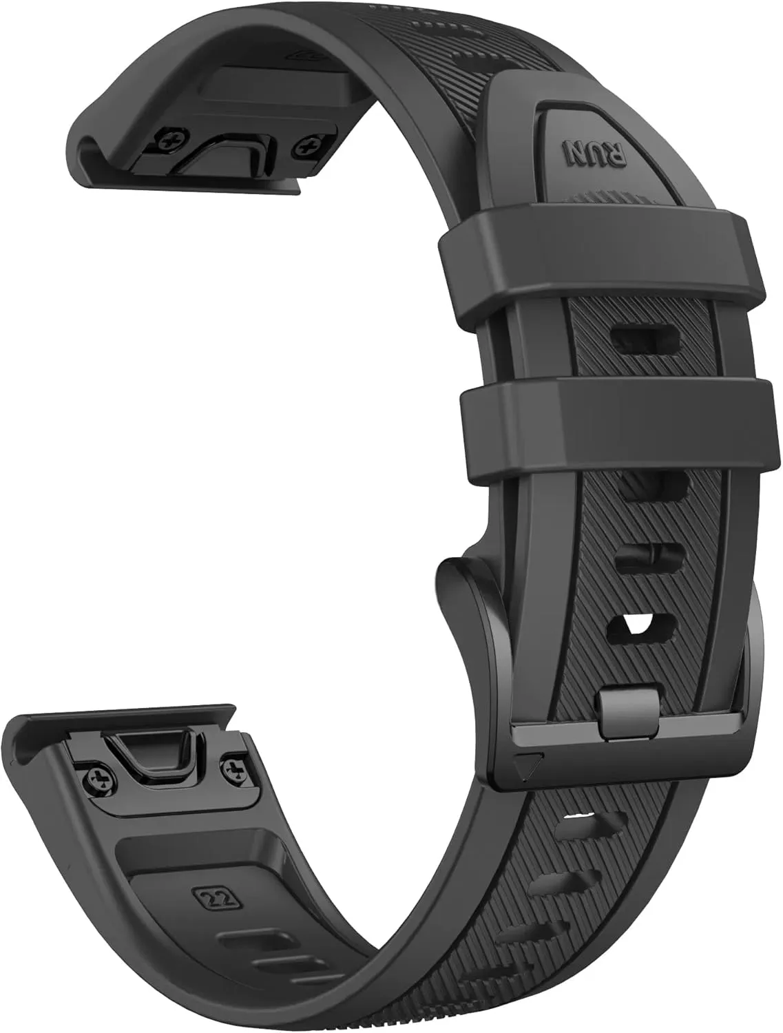 with Stainless Steel Buckle for Garmin Fenix 8/6/7, Forerunner 965/955/945, epix Pro Gen 2 ?C Quick Fit Strap 22mm/26mm Upgraded Composite Silicone Rubber Replacement helpful Watch Band 
