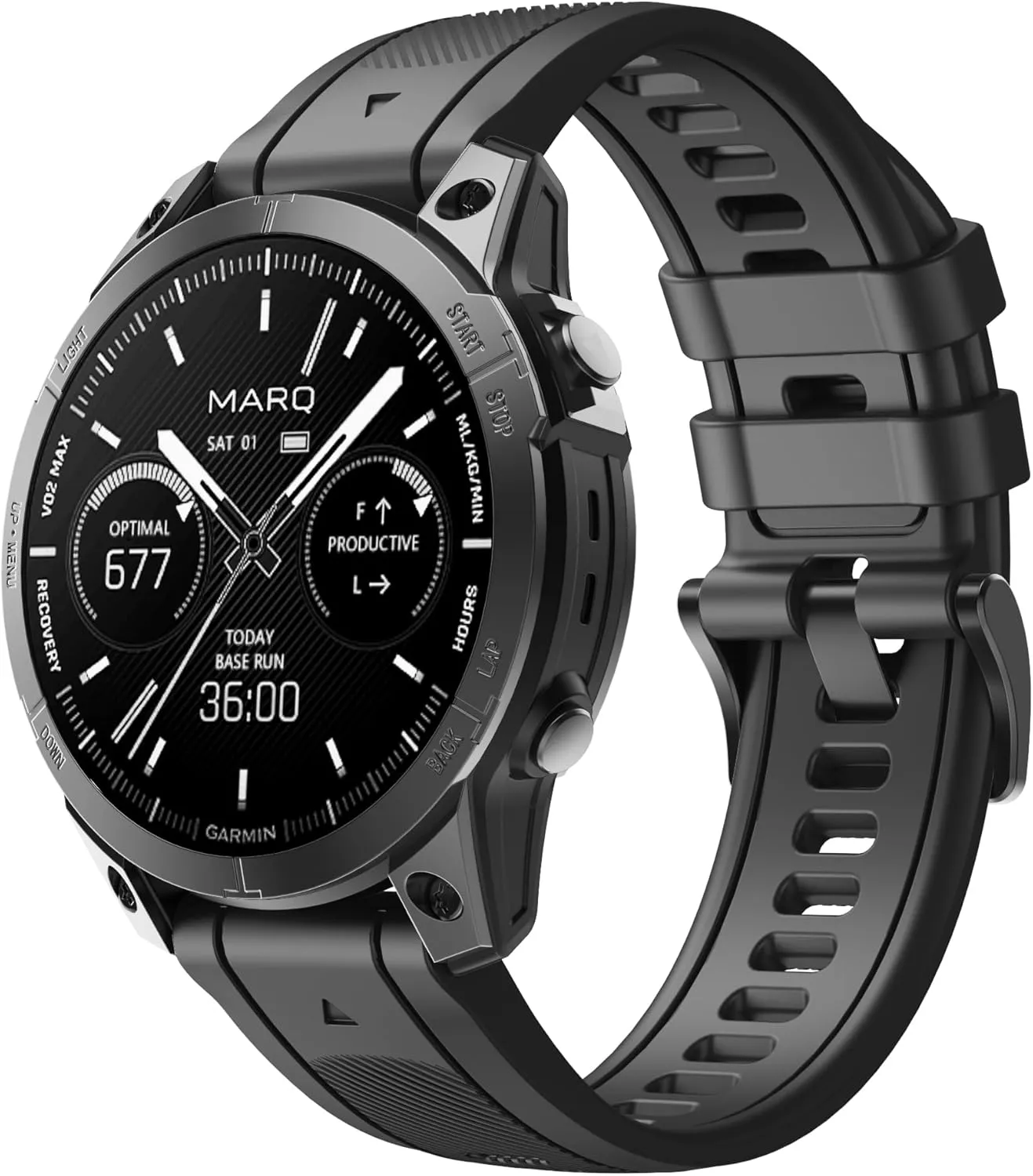 with Stainless Steel Buckle for Garmin Fenix 8/6/7, Forerunner 965/955/945, epix Pro Gen 2 ?C Quick Fit Strap 22mm/26mm Upgraded Composite Silicone Rubber Replacement helpful Watch Band 