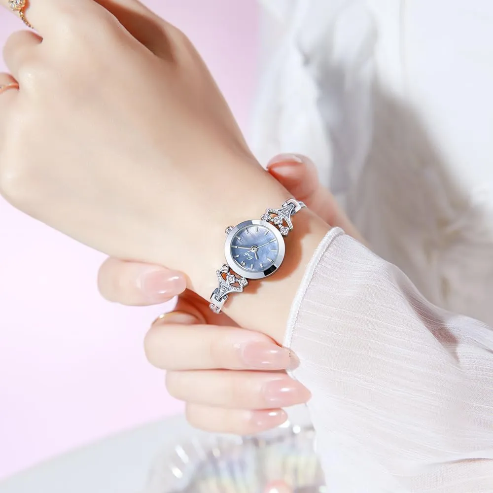 with Tools Gosasa Vintage Gold Watches for Women Dainty Bracelet Watch Small westward exuberant rigorously metal cohabitation Dial Luxury Ladies Dress Quartz Wristwatch Waterproof 