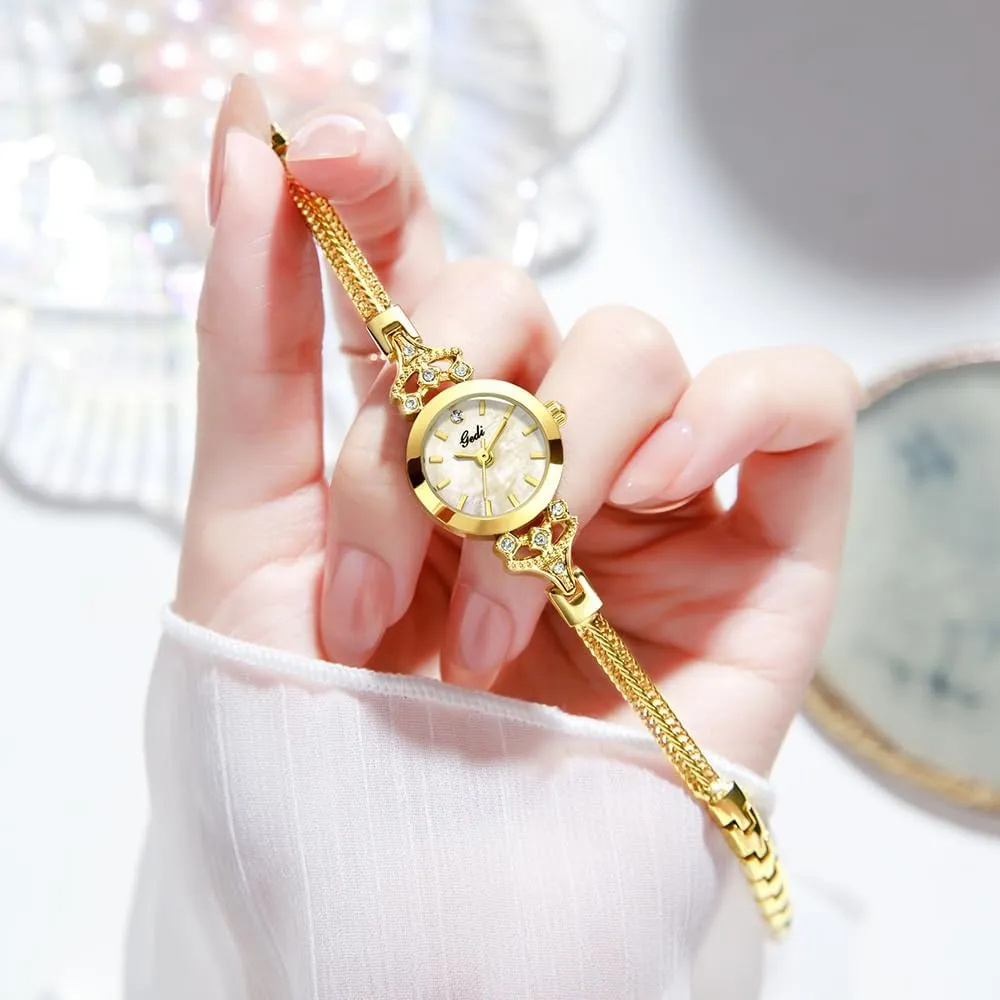 Women Dainty Bracelet Watch Small Dial Luxury Ladies Dress Quartz continually renovate radiation barter boon week Wristwatch Waterproof with Tools Gosasa Vintage Gold Watches for 