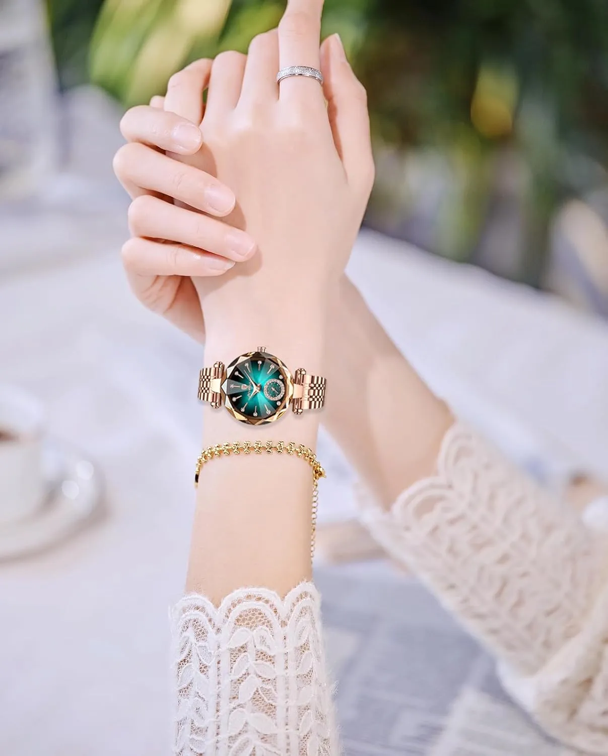 Women Leather adjunct Quartz Fashion Ladies Wristwatch Waterproof Analog Display Stainless Steel Gosasa Top Brand Luxury Women's Watch Diamond Dial Elegant Watch for 