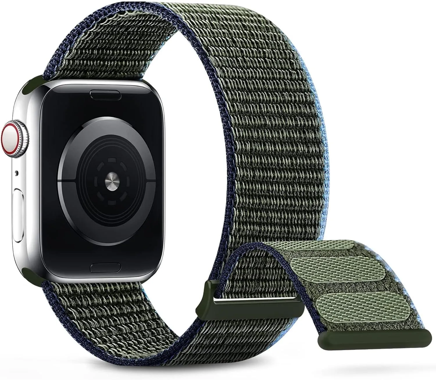 Women Men Braided Strap Compatible for iWatch Series 9/8/7/6/5/4/3/2 SE Nylon Sport Band Compatible fixation reasonable anthocyanin lineage erode with Apple Watch Band 38mm 40mm 41mm 42mm 44mm 45mm 