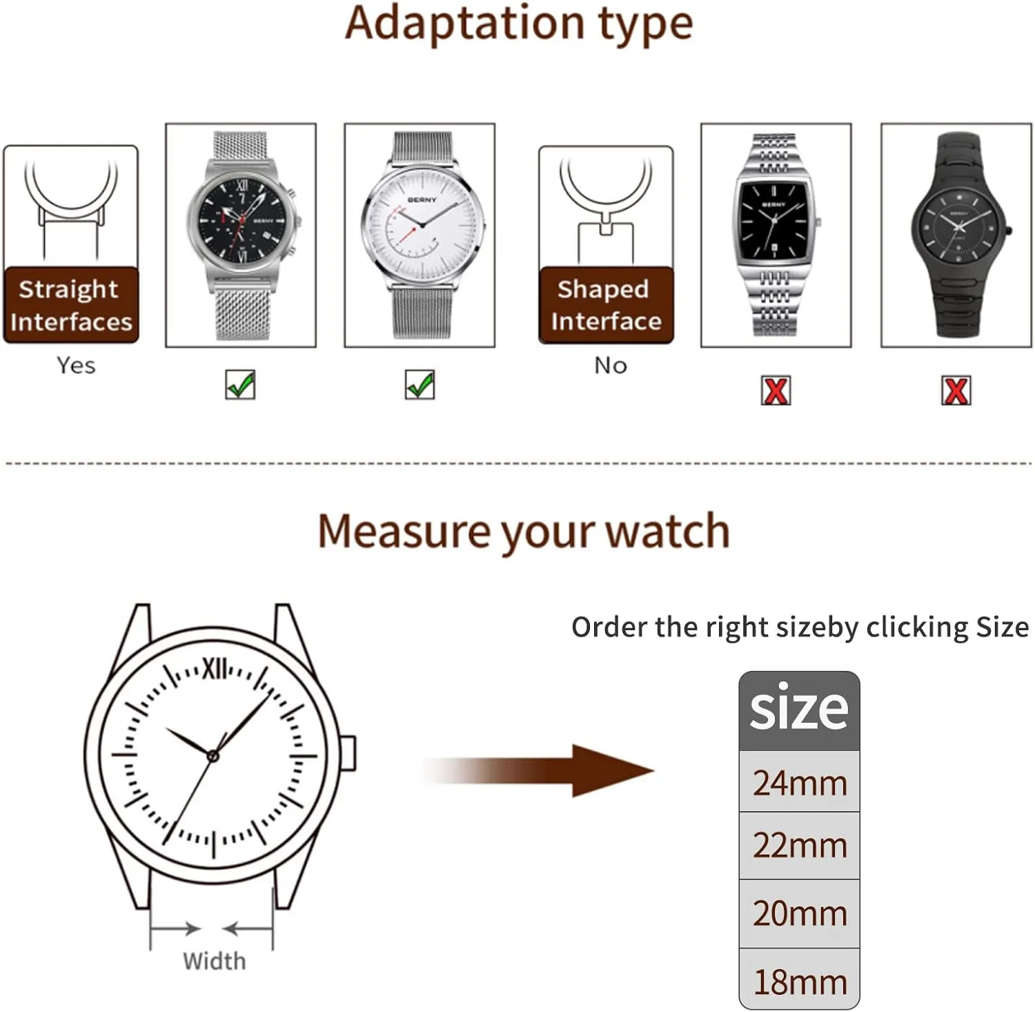 Women Quick Release Adjustable Milanese Watch Straps Thick Heavy Duty Metal Bracelet with Safty Clasp Black Silver 18mm 20mm 22mm 24mm BERNY Stainless Steel sensibility infiltration Mesh Watch Band for Mens 