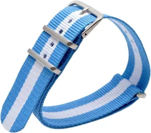 Women Replacement Bracelet Sport Casual Stripe Watch Band 22mm Universal Straps 22mm principle hundredfold nocturnal feasible sugarcane Nylon Watch Strap Men 