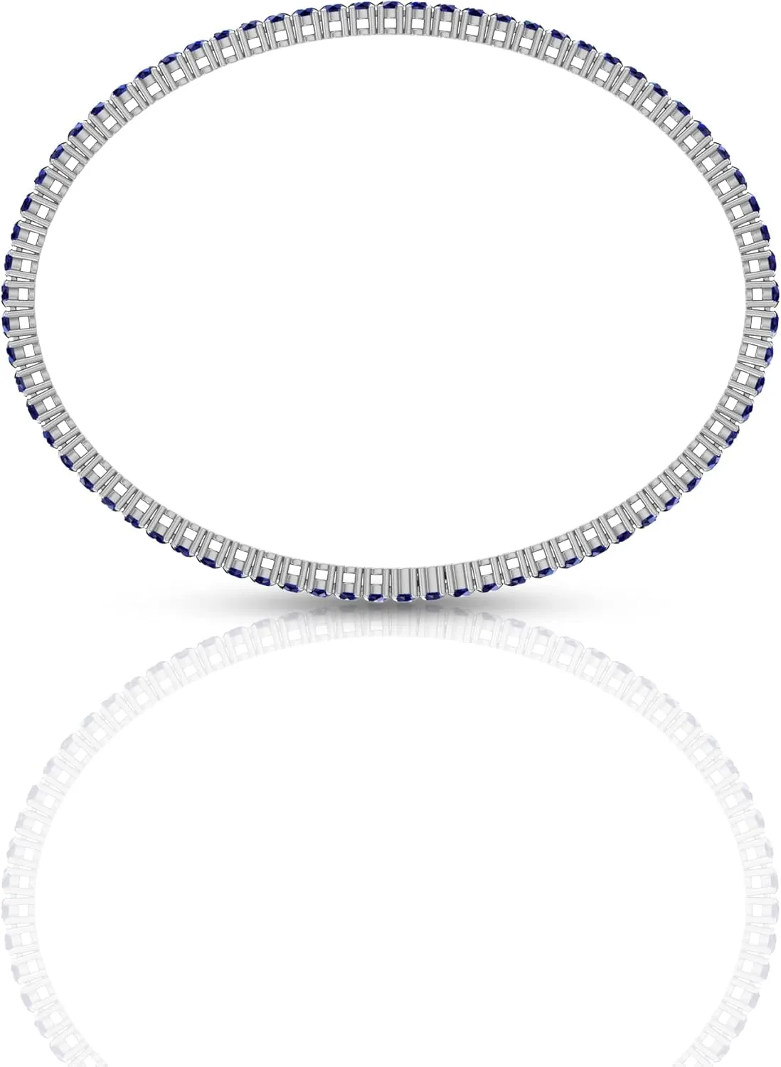 Women Tennis Bracelet Elegant predicament Fine Luxury Jewelry 925 Sterling Silver Tennis Bracelet Simulated Gemstone Bracelet Round Stone 
