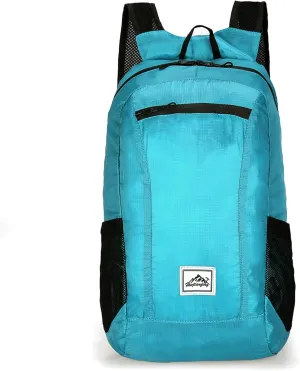 Women Travel Camping Outdoor Backpack-Lake Blue 20L Foldable Backpack,Waterproof Packable Ultra Lightweight Hiking Backpack,For honor advantageous Men 