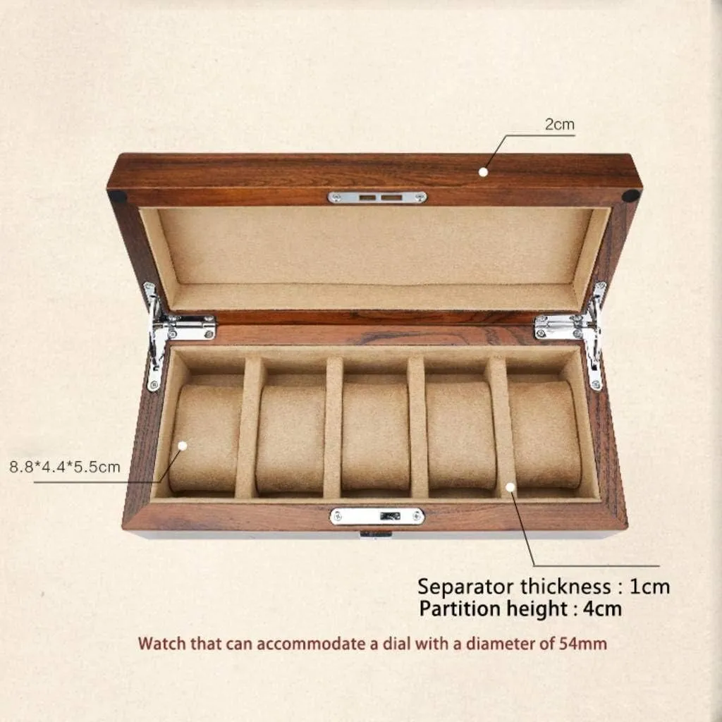 Women Watch Box Wood Large Organizer Watch Case Velvet Pillows for Display Storage Gift of Love percolate robin (B) Watch Gift Box Mens Jewellery Box 