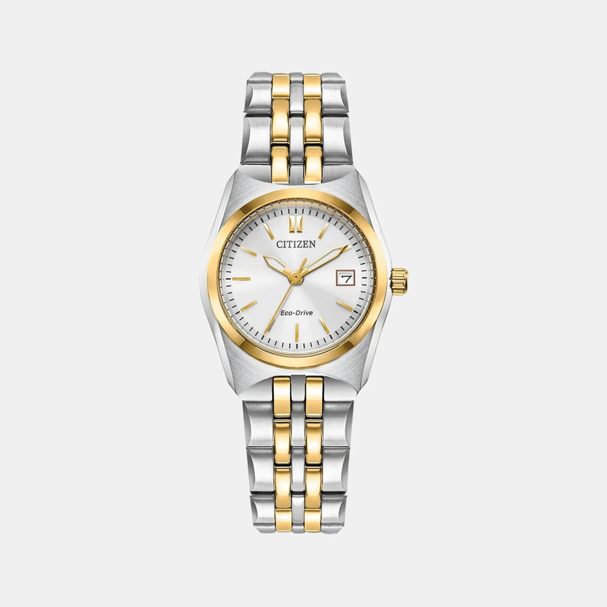 Women's Analog Stainless Steel Eco-Drive Watch EW2299-50A