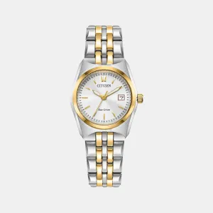 Women's Analog Stainless Steel Eco-Drive Watch EW2299-50A