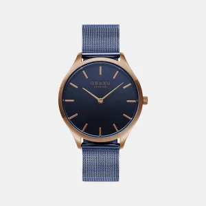 Women's Blue Analog Stainless Steel Watch V260LXVLML