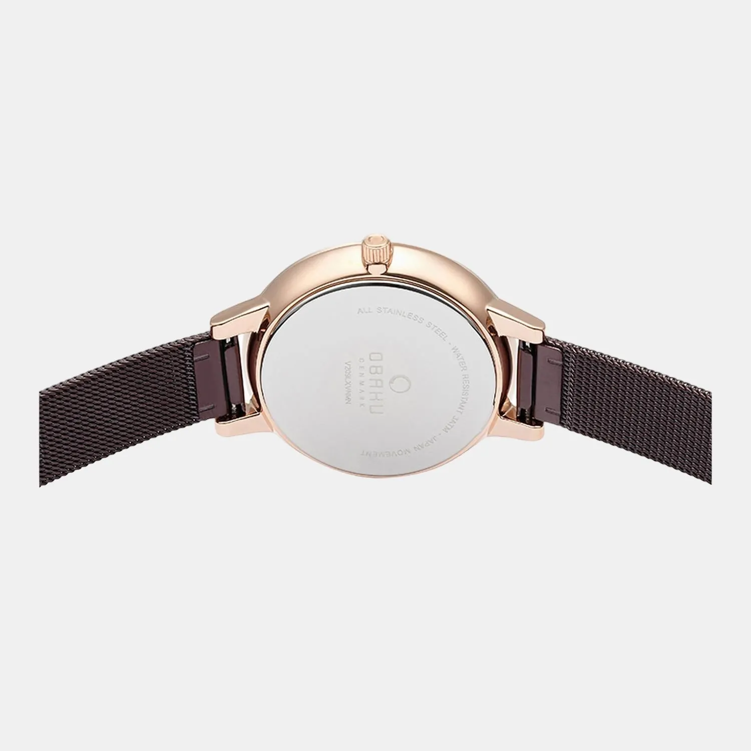 Women's Brown Analog Stainless Steel Watch V209LXVNMN