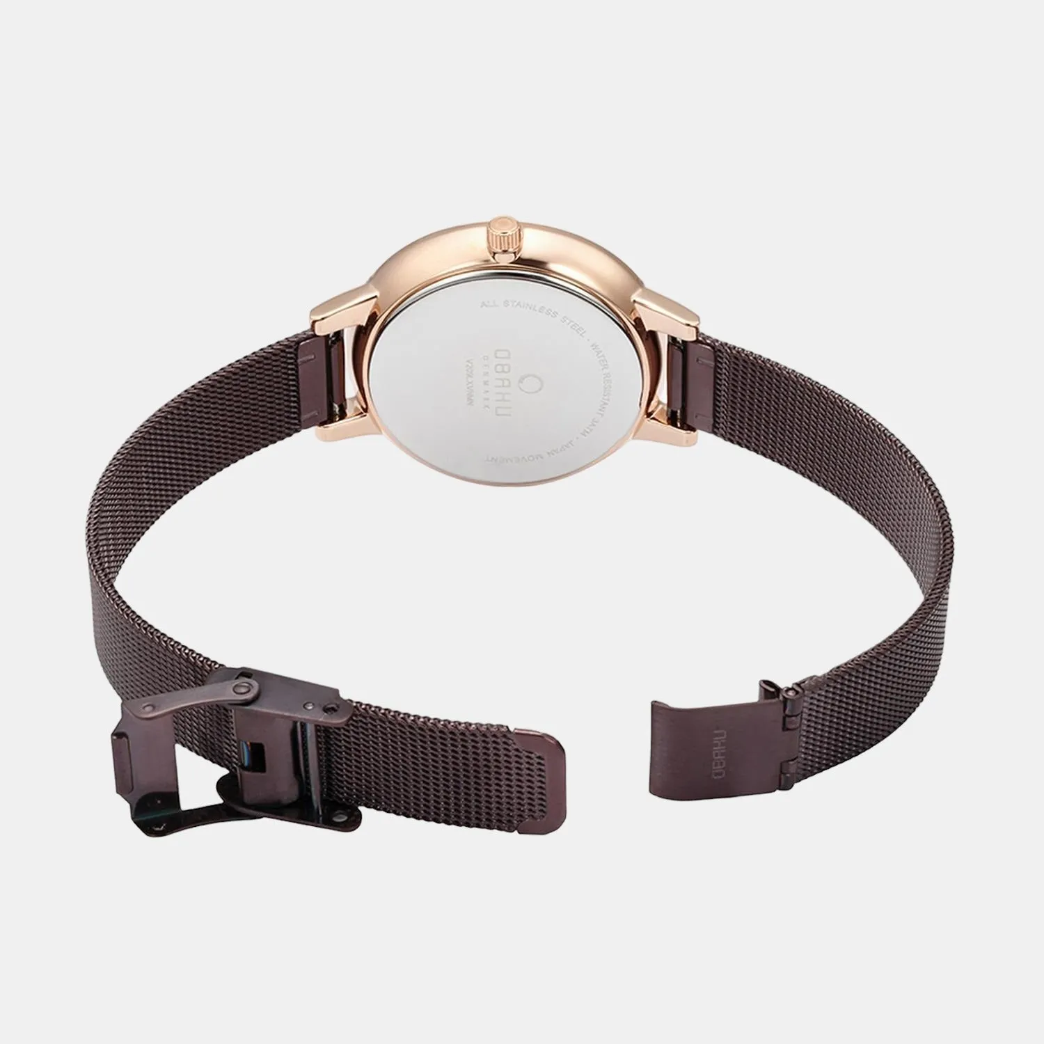 Women's Brown Analog Stainless Steel Watch V209LXVNMN