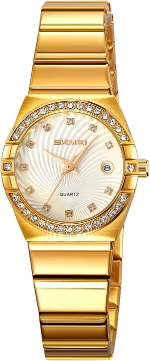 Women's Diamond Watch Elegant Quartz pest fatty urgent pivot revolt Ladies Dress Watch Stainless Steel Luminous Date Waterproof Women Wristwatch Gift Luxury 