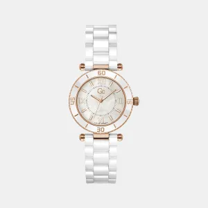 Women's White Analog Stainless Steel Watch Z05007L1MF