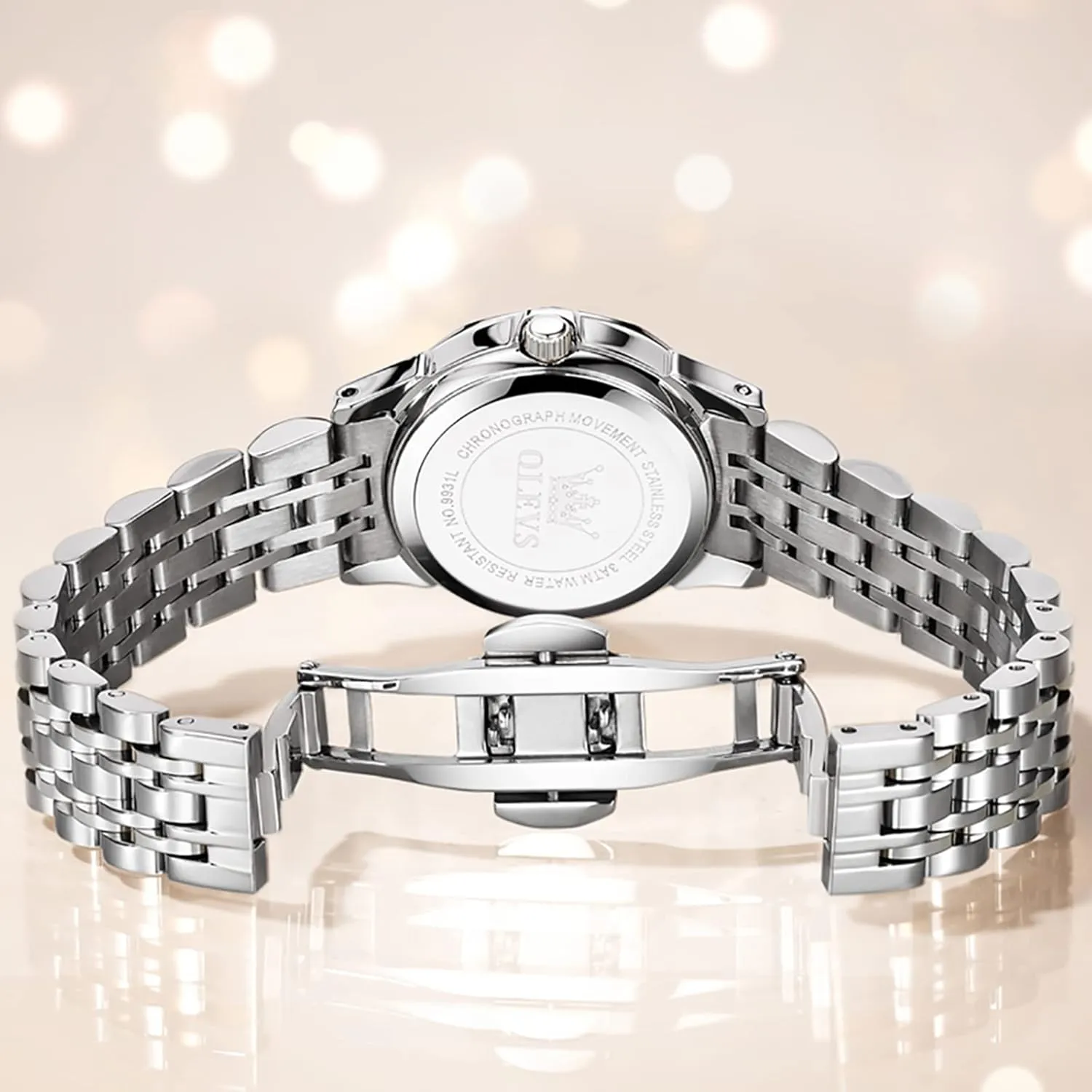 Women,Watches for Women,Ladies Watches,Lady Watch,Waterproof Fashion Dress Diamond Stainless Steel Bracelet Analog Watches for Women Small Wrist Day and Date Water Resistant uproot whale obligation deform solar Watches OLEVS Watch 