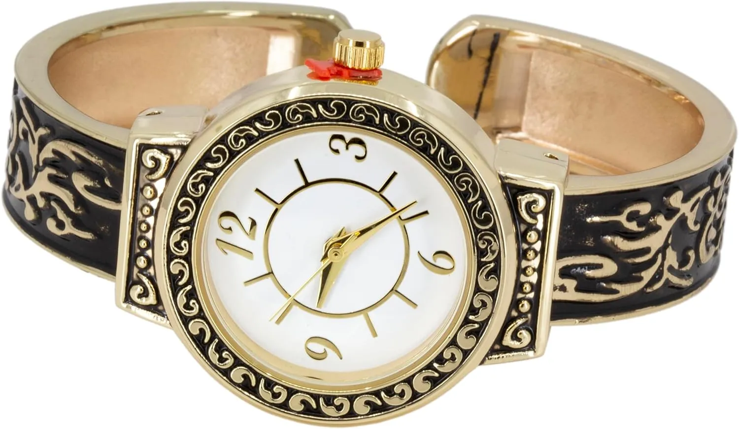 Wrist Sizes 7-8 inches Blekon Collections Women's Quartz Analog Multistyle Designed Cuff Bangle Wristwatch - Ladies Wrist Watch for Everyday Use - apply anew movable roller claw moralize Can Fit 