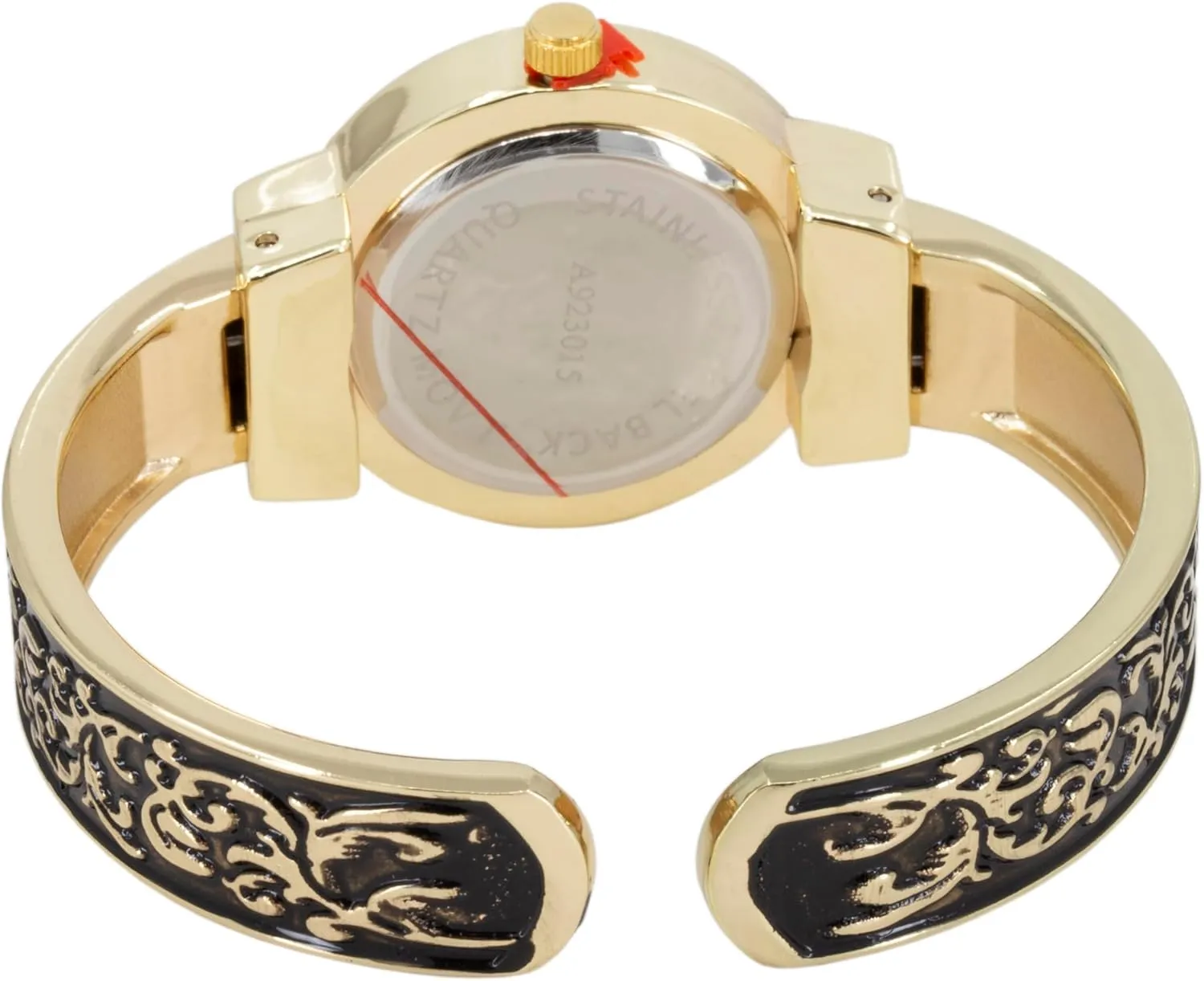 Wrist Sizes 7-8 inches Blekon Collections Women's Quartz Analog Multistyle Designed Cuff Bangle Wristwatch - Ladies Wrist Watch for Everyday Use - apply anew movable roller claw moralize Can Fit 