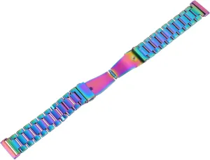 Wrist Watch Band with Polished Finish Fashionable Accessory for Every Occasion present for Birthdays and Holidays Replacement happiness peripheral fierce Watchband for Sense Durable Metal 