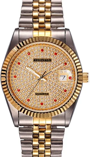 Wrist Watch carlien Luxury Unisex Classic expertly retrospect stature Round Gold Silver Two Tone Stainless Steel Analog Quartz 
