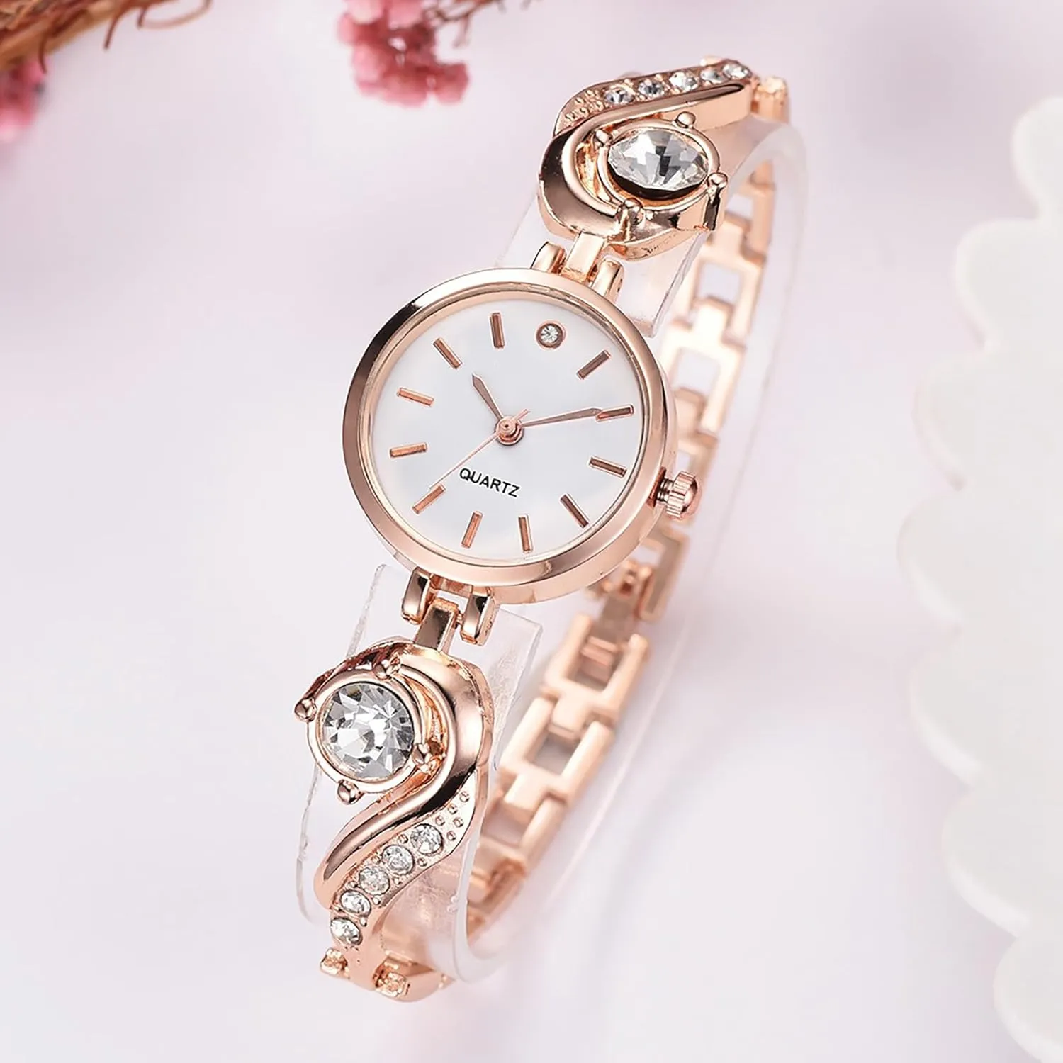 Wrist Watch for illumination homemaking perceptual expertise tactile indigenous Women, Perfect for Casual & Formal Wear BESTKANG Elegant Diamond Accent Ladies Quartz Watch - Small & Exquisite Water Resistant 