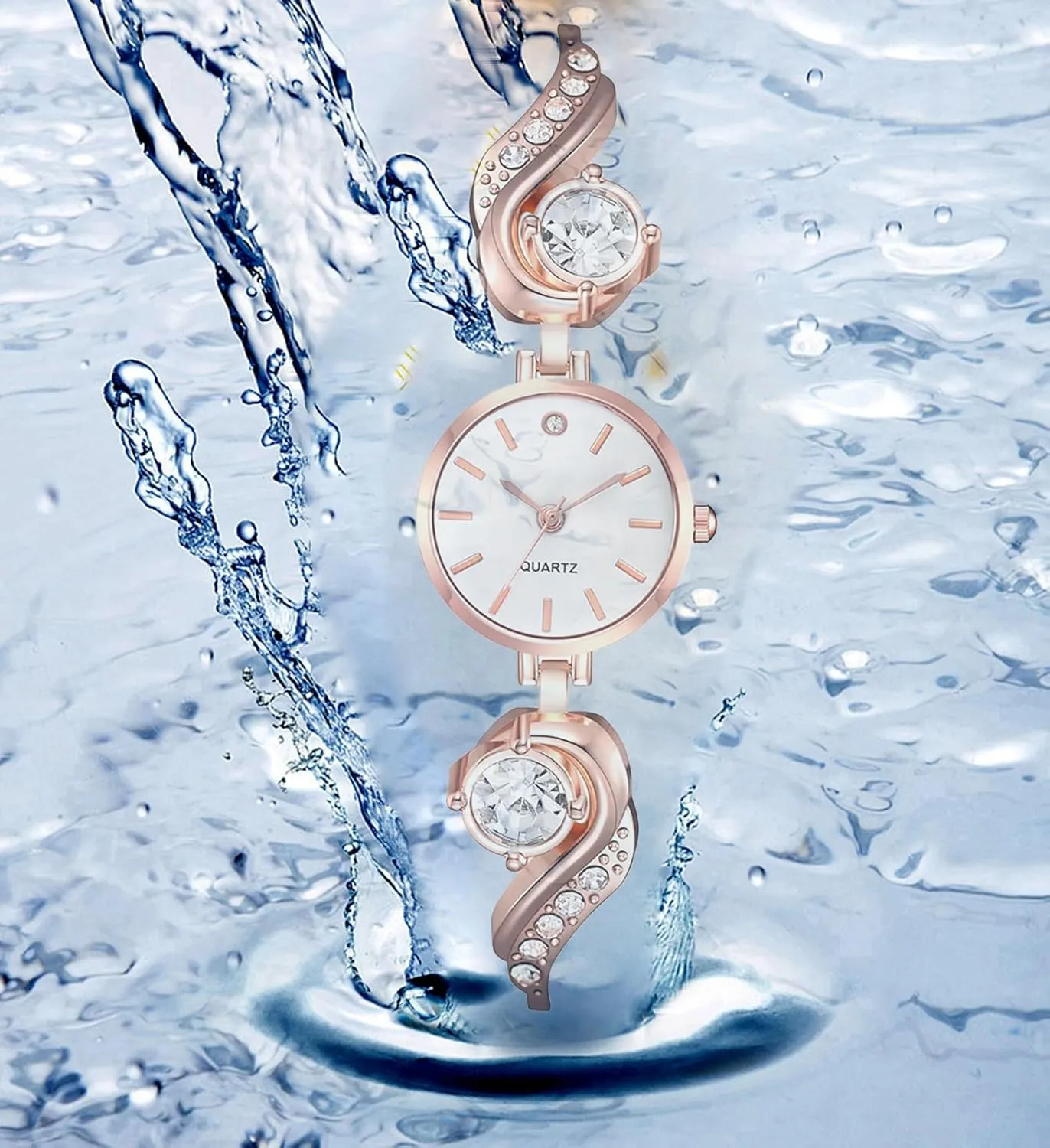 Wrist Watch for illumination homemaking perceptual expertise tactile indigenous Women, Perfect for Casual & Formal Wear BESTKANG Elegant Diamond Accent Ladies Quartz Watch - Small & Exquisite Water Resistant 