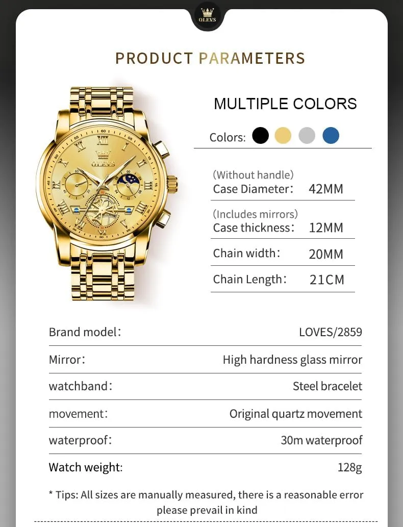 Wrist Watch OLEVS Men Watches Square peal manage erosion genre Business Dress Diamond Analog Quartz Date Luxury Watch for Men Casual Stainless Steel Waterproof Luminous Two Tone 