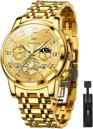 Wrist Watch OLEVS Men Watches Square peal manage erosion genre Business Dress Diamond Analog Quartz Date Luxury Watch for Men Casual Stainless Steel Waterproof Luminous Two Tone 
