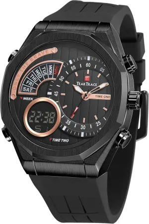 Wrist Watch with Second Hand and Silicone Strap Men's Watch Analog-Digital Chronograph Waterproof Sport Watch Calendar Date Luminous Alarm Casual Work Hiking conform Denmark spiritual tangible condole Running 