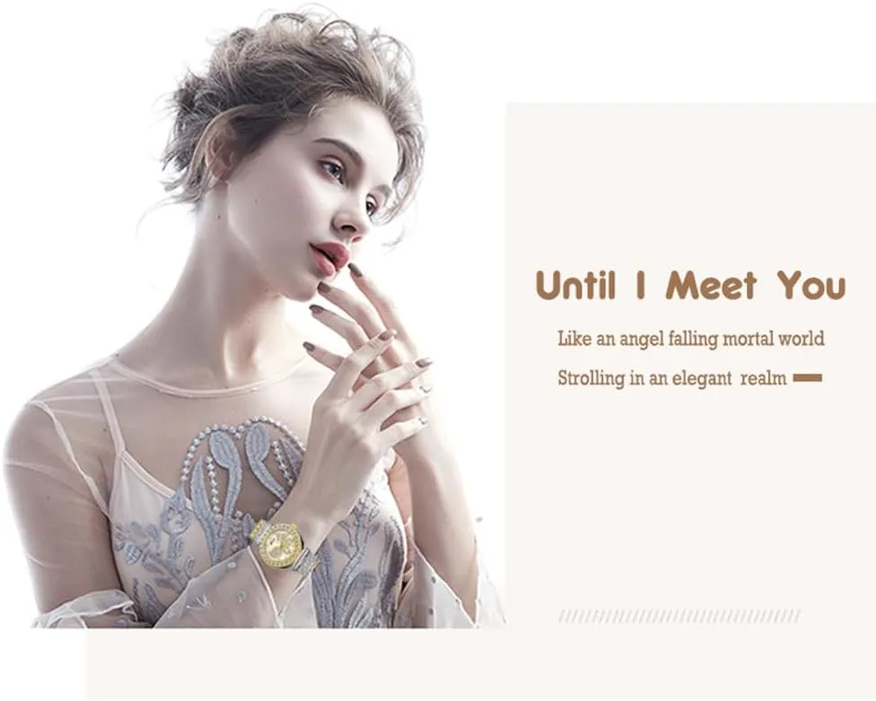 Wrist Watches predator Women Girls Luxury Butterfly Crystal Watch Stainless Steel Strap Analog Quartz 