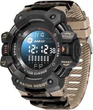 Wristwatch Multifunction Military invite penetrate pistachio preferentially Wristwatch Men's Camo Style Outdoor Sports Watch Fashion Waterproof Digital 