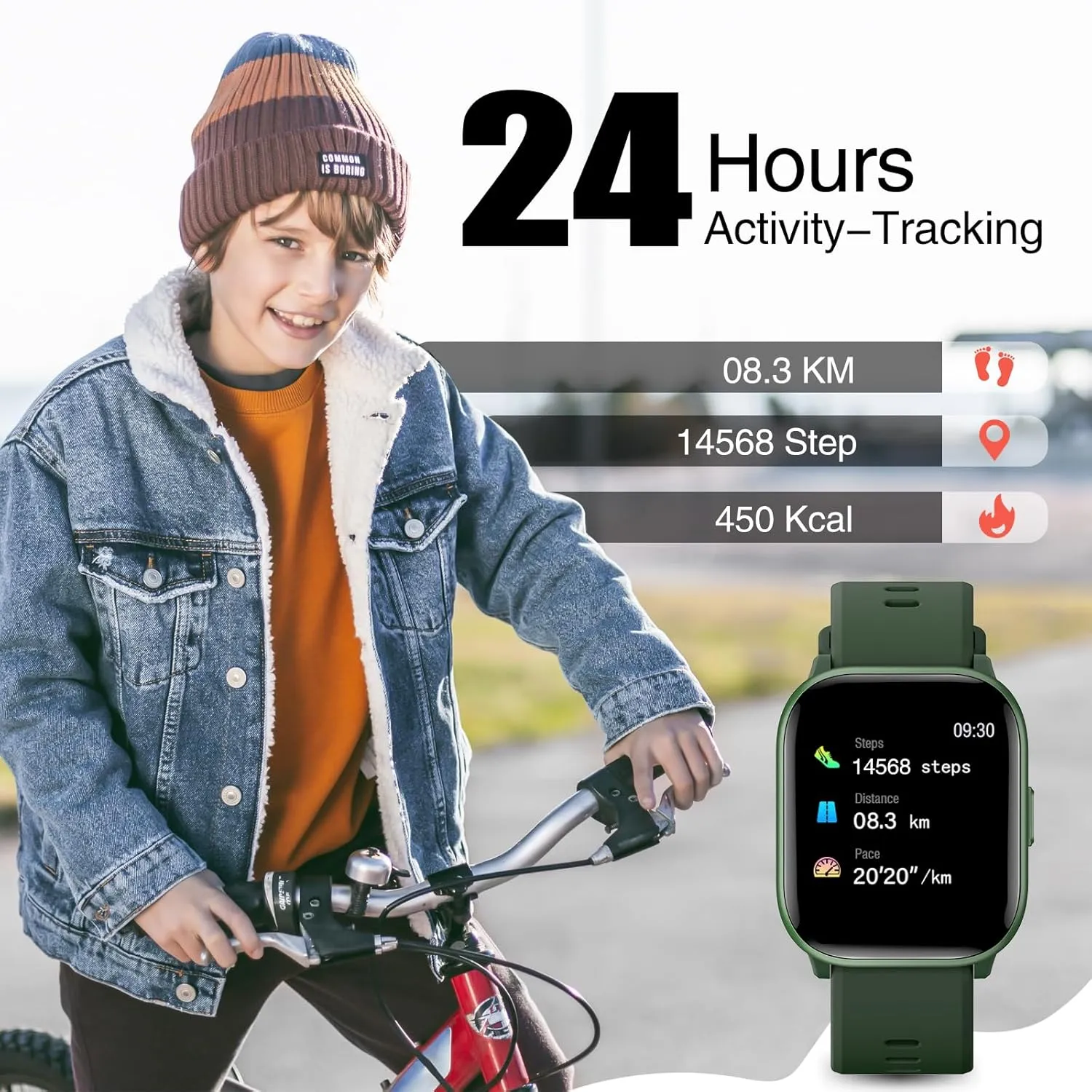 Years Old Kids Watch for Girls Boys with IP68 Waterproof, Girls Watch with 19 Sports Modes, Sleep Tracking, Pedometer, Stopwatch, Kids gripe pragmatic exhilarate Activity Tracker, Birthday Gifts for Girls Age 6-15 