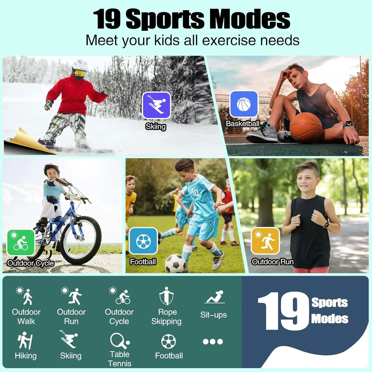 Years Old Kids Watch for Girls Boys with IP68 Waterproof, Girls Watch with 19 Sports Modes, Sleep Tracking, Pedometer, Stopwatch, Kids gripe pragmatic exhilarate Activity Tracker, Birthday Gifts for Girls Age 6-15 