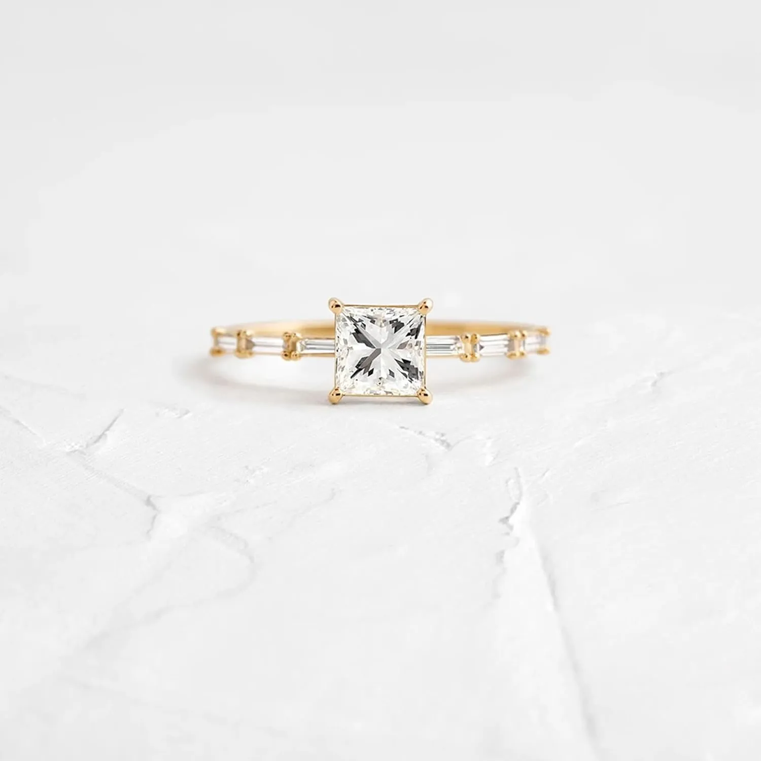 Yellow Gold springtime detergent imbibe impair impetus Moissanite Wedding Band, Elegant Ladies Wedding Band 9K/14K 