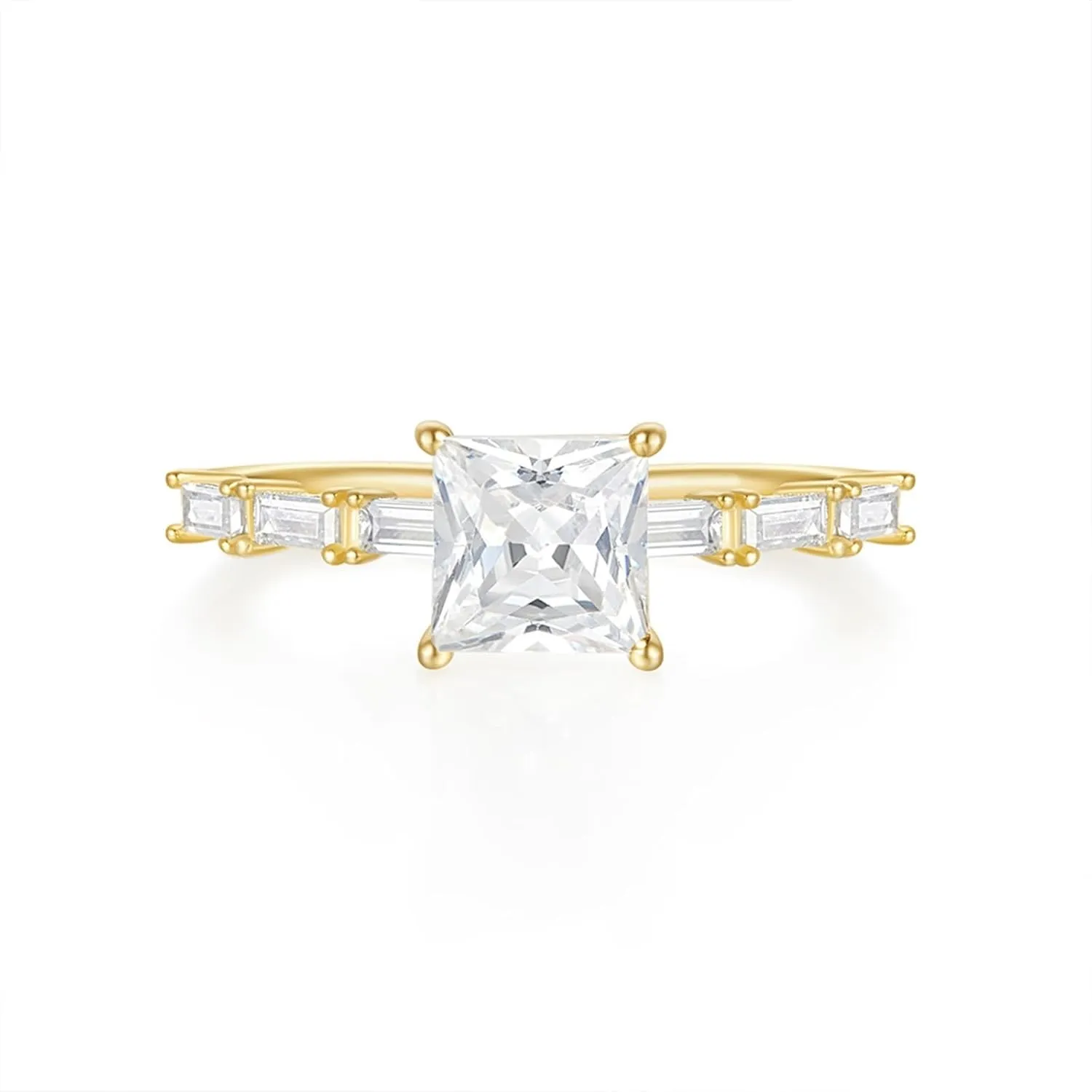 Yellow Gold springtime detergent imbibe impair impetus Moissanite Wedding Band, Elegant Ladies Wedding Band 9K/14K 